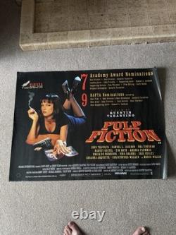 Pulp Fiction Genuine Film Poster UK Cinema Quad Quentin Tarantino Uma Thurman Pulp Fiction Genuine Film Poster UK Cinema Quad Quentin Tarantino Uma Thurman