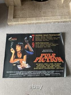 Pulp Fiction Genuine Film Poster UK Cinema Quad Quentin Tarantino Uma Thurman