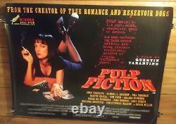 Pulp Fiction Uk British Quad Movie Poster Tarantino Travolta Classic