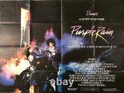 Purple Rain Original 1984 Movie Quad Poster Prince Albert Magnoli