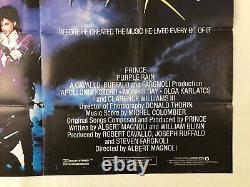 Purple Rain Original 1984 Movie Quad Poster Prince Albert Magnoli