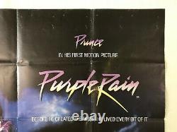 Purple Rain Original 1984 Movie Quad Poster Prince Albert Magnoli