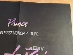 Purple Rain Original British Quad Cinema Movie Poster 1984 Prince