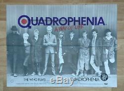 QUADROPHENIA (1979) original UK quad movie poster FIRST RELEASE Mods The Who