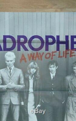 QUADROPHENIA (1979) original UK quad movie poster FIRST RELEASE Mods The Who