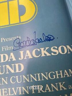 Quad Movie poster for Lost and Found signed by Glenda Jackson in person