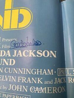 Quad Movie poster for Lost and Found signed by Glenda Jackson in person