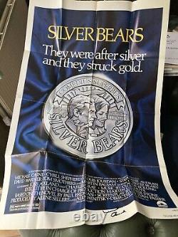 Quad movie poster for Silverbears signed by Sir Michael Caine