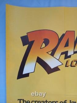 RAIDERS OF THE LOST ARK (1981) original UK quad poster Richard Amsel art