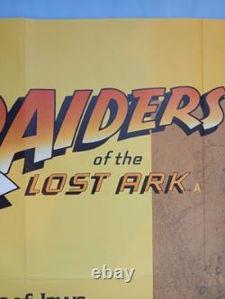 RAIDERS OF THE LOST ARK (1981) original UK quad poster Richard Amsel art