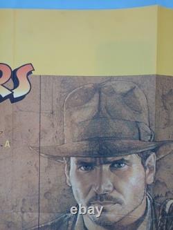 RAIDERS OF THE LOST ARK (1981) original UK quad poster Richard Amsel art