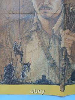 RAIDERS OF THE LOST ARK (1981) original UK quad poster Richard Amsel art