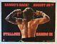 Rambo 3 Teaser (1988) Original Uk Quad Poster 30 X 40
