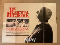 REAR WINDOW 1980s Vintage UK Quad Essential Hitchcock James Stewart