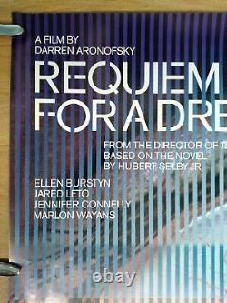 REQUIEM FOR A DREAM (2000) original double-sided UK quad poster D. Aronofsky