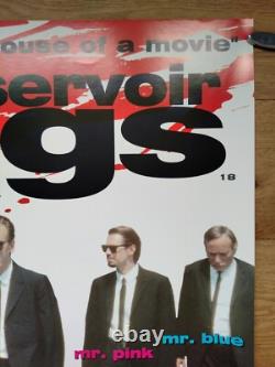 RESERVOIR DOGS (1992) excellent cond original DOUBLE-SIDED UK cinema QUAD POSTER