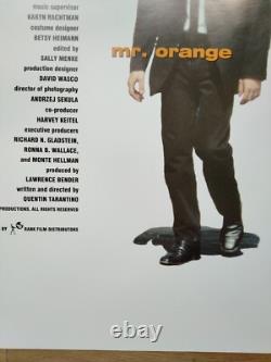 RESERVOIR DOGS (1992) excellent cond original DOUBLE-SIDED UK cinema QUAD POSTER