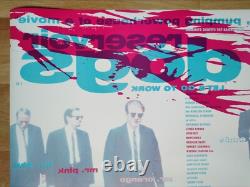 RESERVOIR DOGS (1992) excellent cond original DOUBLE-SIDED UK cinema QUAD POSTER