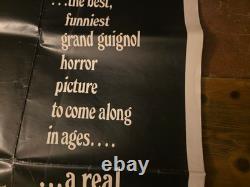RE-ANIMATOR 1985 original UK QUAD POSTER Stuart Gordon Cult Comedy Horror Gore