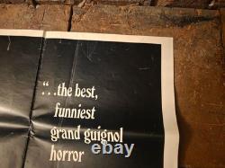 RE-ANIMATOR 1985 original UK QUAD POSTER Stuart Gordon Cult Comedy Horror Gore