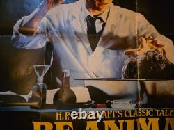 RE-ANIMATOR 1985 original UK QUAD POSTER Stuart Gordon Cult Comedy Horror Gore
