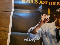 RE-ANIMATOR 1985 original UK QUAD POSTER Stuart Gordon Cult Comedy Horror Gore