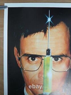 RE-ANIMATOR 2 (1990) v. Rare ROLLED original UK QUAD POSTER -Jeffrey Combs horror
