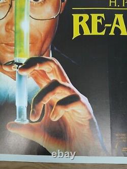 RE-ANIMATOR 2 (1990) v. Rare ROLLED original UK QUAD POSTER -Jeffrey Combs horror