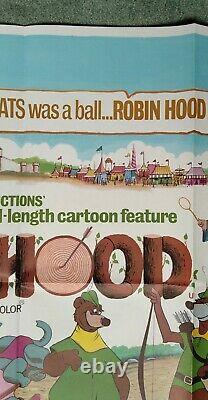 ROBIN HOOD (1973) original UK cinema first-release quad movie poster DISNEY