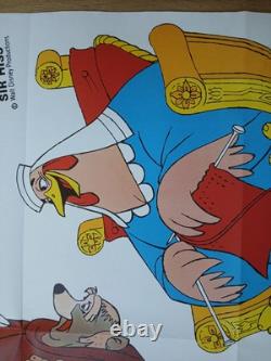 ROBIN HOOD (1973) original pair'cut-out characters' UK quad posters Disney