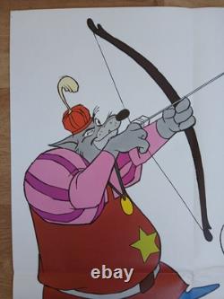 ROBIN HOOD (1973) original pair'cut-out characters' UK quad posters Disney