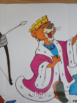 ROBIN HOOD (1973) original pair'cut-out characters' UK quad posters Disney