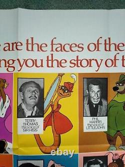 ROBIN HOOD (1973) original voices style UK cinema quad movie poster DISNEY