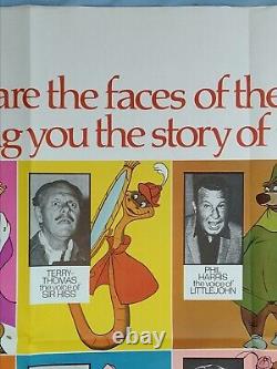 ROBIN HOOD (1973) rare'Voices' style original UK quad movie poster DISNEY