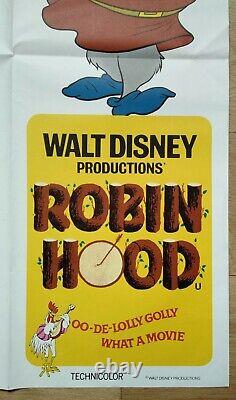 ROBIN HOOD (1973) rare original characters door panels UK quad movie poster