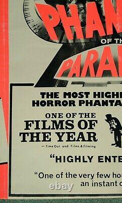 ROCKY HORROR PICTURE SHOW / PHANTOM OF THE PARADISE v. Rare original quad poster