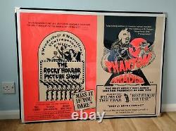 ROCKY HORROR PICTURE SHOW / PHANTOM OF THE PARADISE v. Rare original quad poster