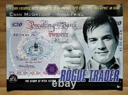ROGUE TRADER (1999) rare original withdrawn UK d/s quad poster Ewan McGregor