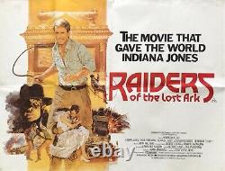 Raiders Of The Lost Ark 1981, Original UK Quad Movie Poster