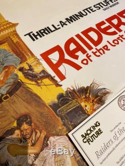 Raiders Of The Lost Ark UK British Quad LINEN BACKED (1981) Original Film Poster