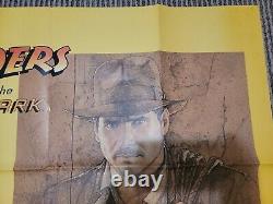 Raiders Of The Lost Ark movie poster (1981) original uk quad 30 x 40