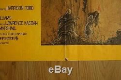 Raiders of the Lost Ark. 1982. Original UK Quad Movie Poster