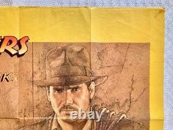 Raiders of the Lost Ark Original 1981 Quad Poster Harrison Ford Amsel Art