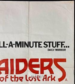Raiders of the Lost Ark Original Quad Movie Cinema Poster Harrison Ford 1981