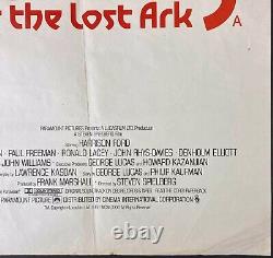 Raiders of the Lost Ark Original Quad Movie Cinema Poster Harrison Ford 1981