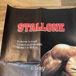 Rambo III 3 Stallone Original Folded UK Quad Movie Film Cinema Poster 1988 VGC