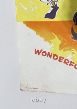 Rare 1963 ORIGINAL SWORD IN THE STONE Vintage Movie Poster UK Quad FIRST RELEASE