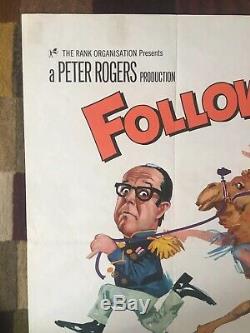 Rare Original Carry On Follow That Camel Film Quad Poster