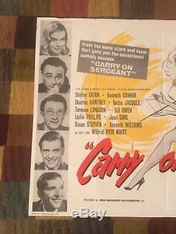 Rare Original Carry On Nurse Film Quad Poster