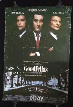 Rare Original GoodFellas Quad Poster 40 x 27 Collector's Item